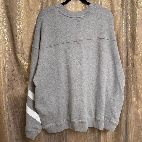 Free People Movement All Star Buti Oversize Graphic Sweatshirt Gray Large - Picture 2 of 13